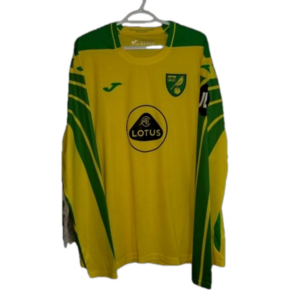Joma Norwich City Canarys Long Sleeve Soccer Footie Home Shirt 2021/22 Size 3XL